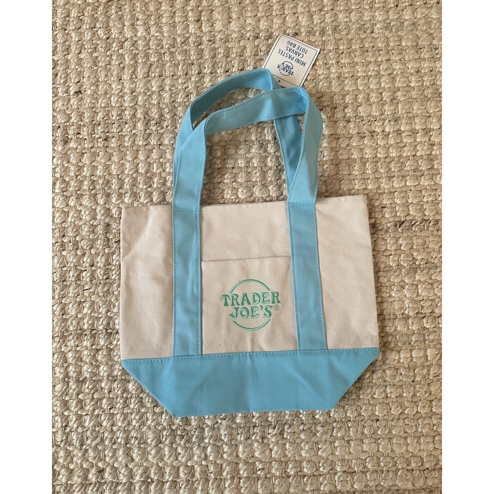 Trader Joe’s Mini Pastel Canvas Tote Bag